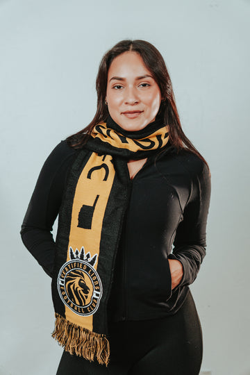 Certified Lions FC Official Supporters Scarf – Black & Gold