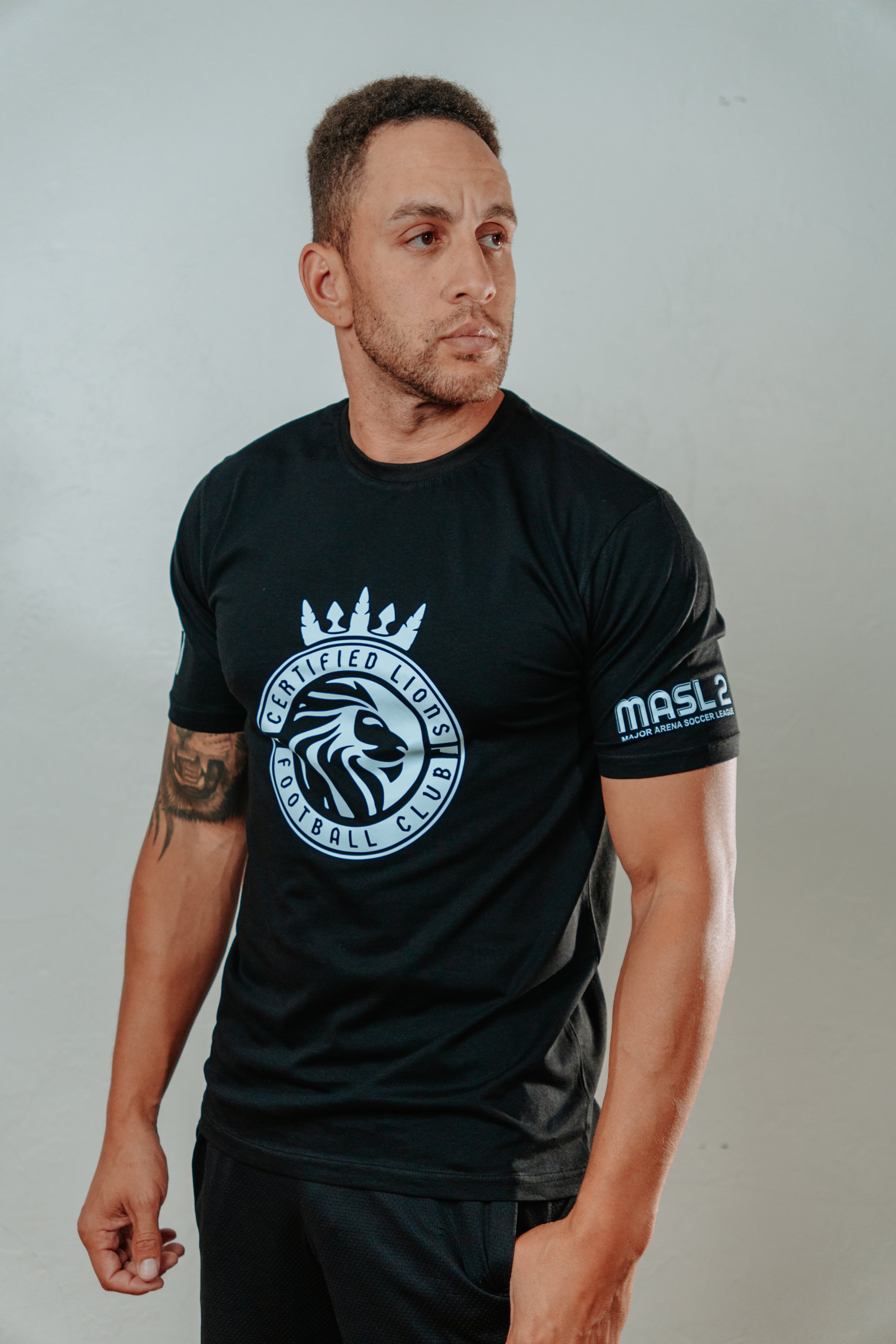 Certified Lions FC Crest T-Shirt – Black Edition